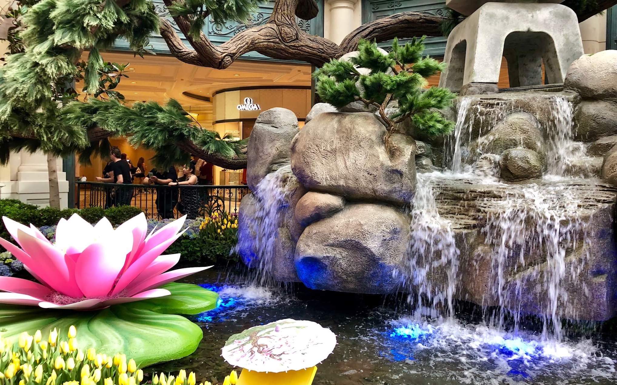 Waterfall in the Bellagio Coservatory